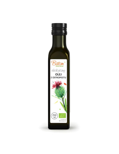OLEJ Z OSTROPESTU PLAMISTEGO TŁOCZONY NA ZIMNO BIO 250 ml - BATOM