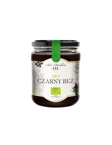 CZARNY BEZ 80 % BIO 260 g - SAD DANKÓW