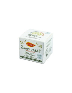 MYDŁO Z ALEPPO W KOSTCE OLIWKOWE Z OLEJEM LAUROWYM 25 % ECO 190 g - ALEPIA