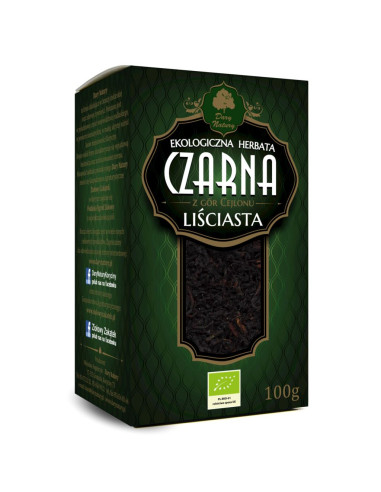 HERBATA CZARNA LIŚCIASTA BIO 100 g - DARY NATURY