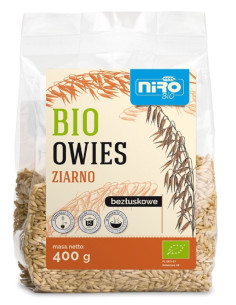 OWIES ZIARNO BEZŁUSKOWE BIO 400 g - NIRO