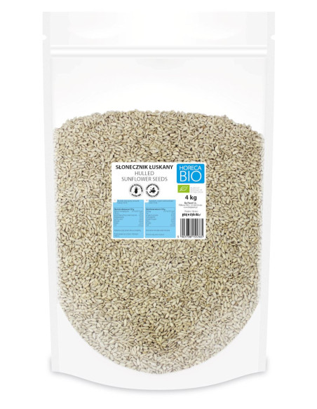 SŁONECZNIK ŁUSKANY BEZGLUTENOWY BIO 4 kg - HORECA (BIO PLANET)