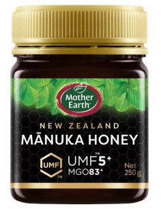 MIÓD MANUKA MGO 83+ UMF 5+ 250 g - MOTHER EARTH
