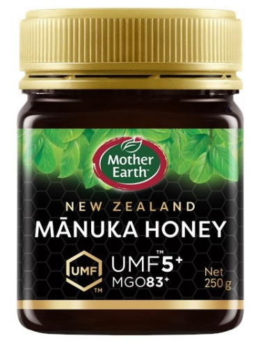 MIÓD MANUKA MGO 83+ UMF 5+ 250 g - MOTHER EARTH
