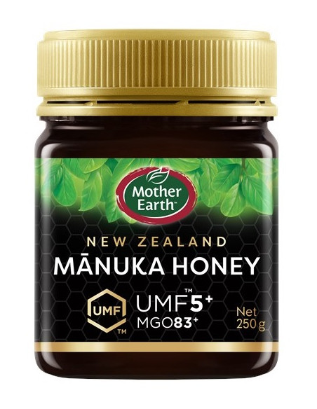 MIÓD MANUKA MGO 83+ UMF 5+ 250 g - MOTHER EARTH
