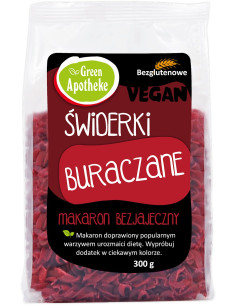 MAKARON (KUKURYDZIANY Z BURAKIEM) ŚWIDERKI BEZGLUTENOWY 300 g - APOTHEKE