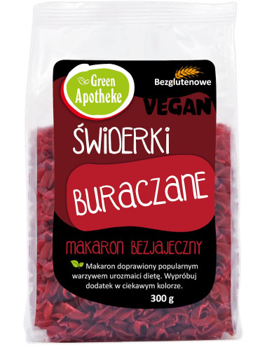 MAKARON (KUKURYDZIANY Z BURAKIEM) ŚWIDERKI BEZGLUTENOWY 300 g - APOTHEKE