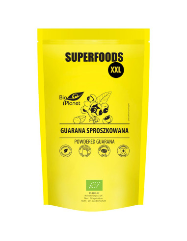 GUARANA SPROSZKOWANA BIO 500 g - BIO PLANET SUPERFOODS
