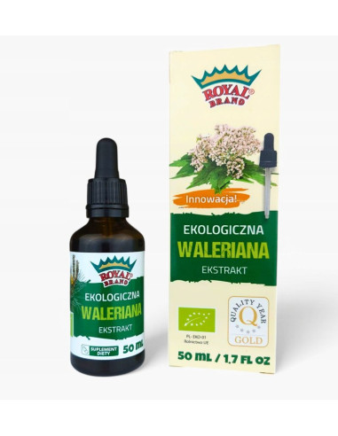 EKSTRAKT Z WALERIANY W KROPLACH BIO 50 ml - ROYAL BRAND