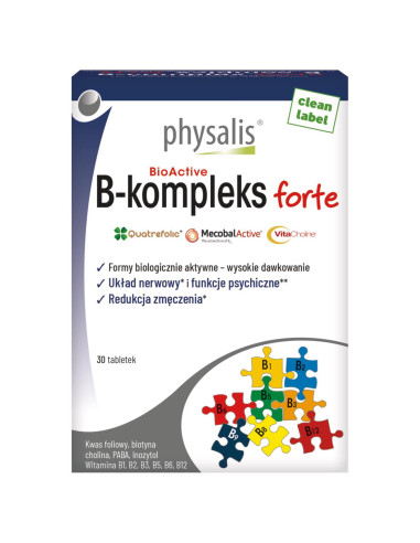 WITAMINA B COMPLEX FORTE 30 TABLETEK - PHYSALIS
