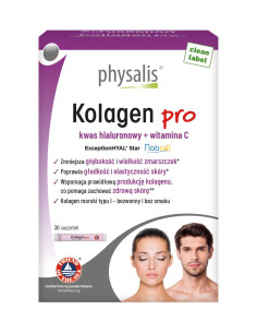 KOLAGEN RYBI + KWAS HIALURONOWY + WITAMINA C 30 SASZETEK - PHYSALIS