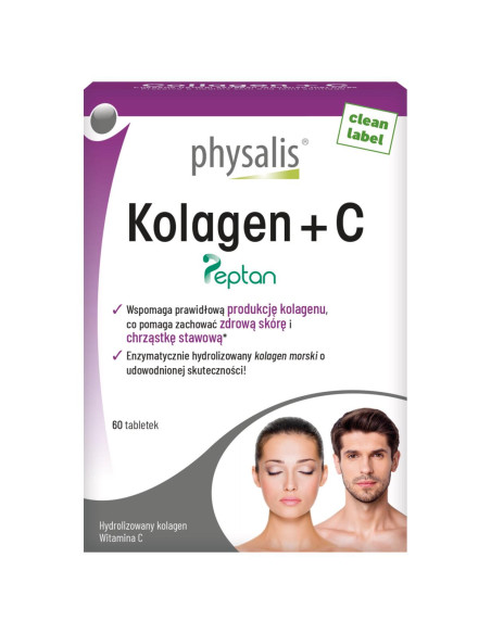 KOLAGEN RYBI + WITAMINA C 60 TABLETEK - PHYSALIS