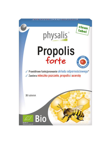 PROPOLIS FORTE EKSTRAKT BIO 30 TABLETEK - PHYSALIS