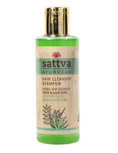 SZAMPON DO WŁOSÓW ZIOŁOWY NEEM I ALOES 210 ml - SATTVA (AYURVEDA)