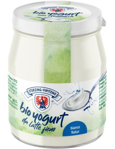 JOGURT NATURALNY Z MLEKA SIENNEGO 3,5 % BIO 150 g (SŁOIK) - STERZING-VIPITENO