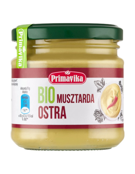 MUSZTARDA OSTRA BIO 170 g - PRIMAVIKA