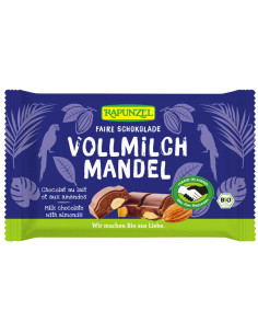 CZEKOLADA MLECZNA Z MIGDAŁAMI BIO 100 g - RAPUNZEL
