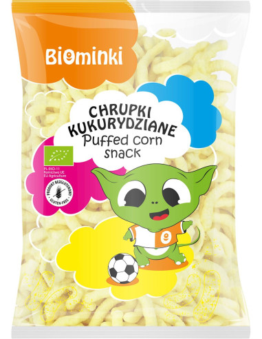CHRUPKI KUKURYDZIANE BEZGLUTENOWE BIO 150 g - BIOMINKI