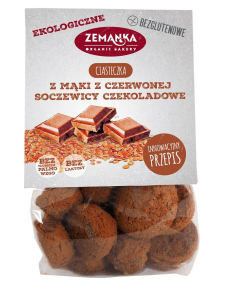 CIASTKA SOCZEWICOWE CZEKOLADOWE BEZGLUTENOWE BIO 100 g - ZEMANKA