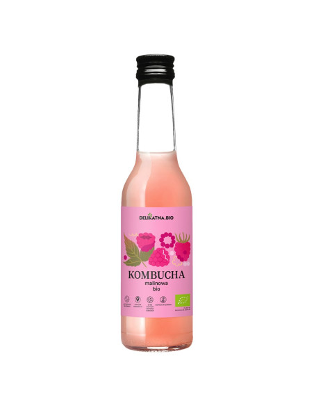 KOMBUCHA MALINOWA BIO 270 ml - DELIKATNA