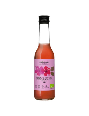 KOMBUCHA Z HIBISKUSEM BIO 270 ml - DELIKATNA
