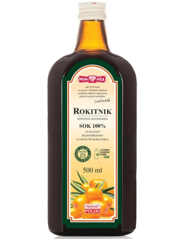 SOK Z ROKITNIKA NFC 500 ml - POLSKA RÓŻA