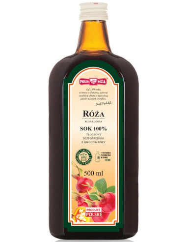 SOK Z RÓŻY NFC 500 ml - POLSKA RÓŻA