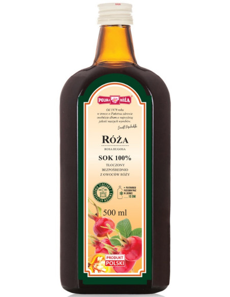 SOK Z RÓŻY NFC 500 ml - POLSKA RÓŻA
