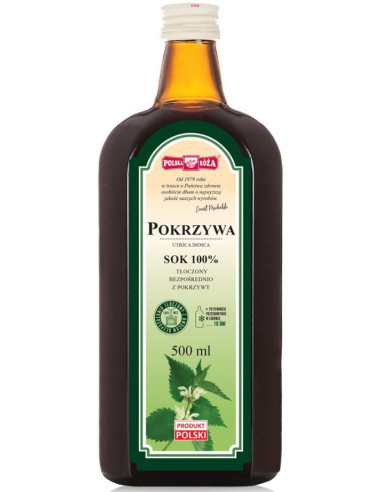 SOK Z POKRZYWY NFC 500 ml - POLSKA RÓŻA