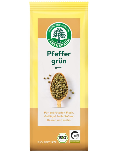 PIEPRZ ZIELONY ZIARNISTY BIO 35 g - LEBENSBAUM