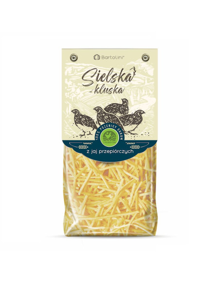 MAKARON (Z JAJAMI PRZEPIÓRCZYMI SEMOLINOWY) KRAJANKA 250 g - BARTOLINI (SIELSKA KLUSKA)