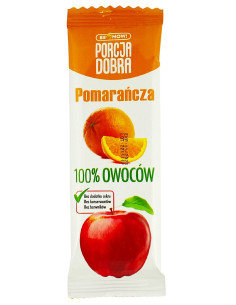 PRZEKĄSKA JABŁKOWO - POMARAŃCZOWA BEZ DODATKU CUKRÓW 16 g - PORCJA DOBRA