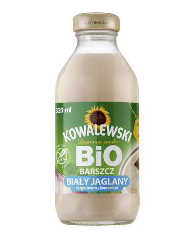BARSZCZ BIAŁY JAGLANY BEZGLUTENOWY KONCENTRAT BIO 320 ml - KOWALEWSKI