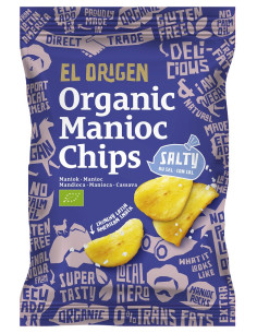 CHIPSY Z MANIOKU SOLONE BEZGLUTENOWE BIO 60 g - EL ORIGEN