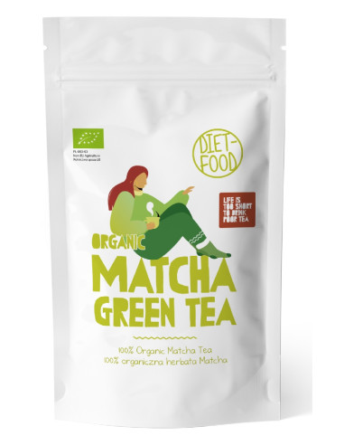 HERBATA ZIELONA MATCHA BIO 100 g - DIET-FOOD