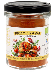 PRZYPRAWA DO KURCZAKA BEZGLUTENOWA BIO 80 g - PIĘĆ PRZEMIAN