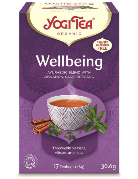 HERBATKA NA DOBRE SAMOPOCZUCIE (WELLBEING) BIO (17 x 1,8 g) 30,6 g - YOGI TEA