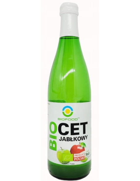 OCET JABŁKOWY 5 % NIEFILTROWANY BIO 500 ml - BIOFOOD