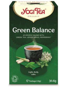 HERBATA ZIELONA RÓWNOWAGA (GREEN BALANCE) BIO (17 x 1,8 g) 30,6 g - YOGI TEA