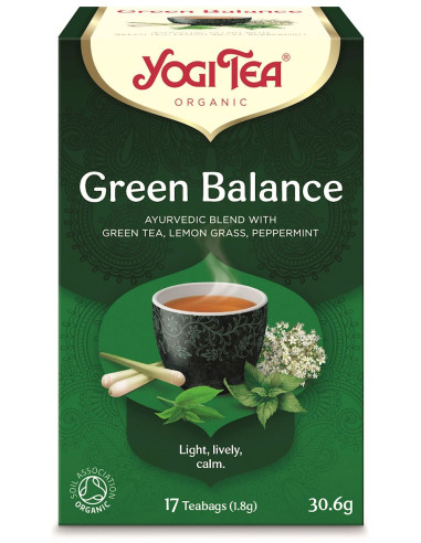 HERBATA ZIELONA RÓWNOWAGA (GREEN BALANCE) BIO (17 x 1,8 g) 30,6 g - YOGI TEA