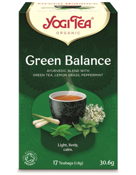 HERBATA ZIELONA RÓWNOWAGA (GREEN BALANCE) BIO (17 x 1,8 g) 30,6 g - YOGI TEA