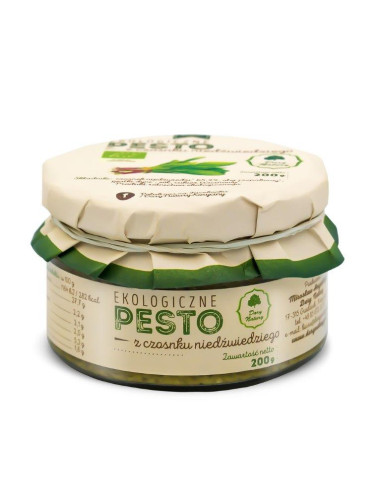 PESTO Z CZOSNKU NIEDŹWIEDZIEGO BIO 200 g - DARY NATURY