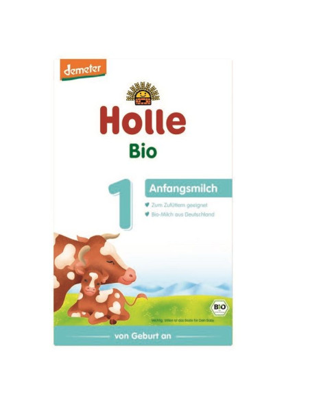 MLEKO KROWIE 1 POCZĄTKOWE DLA NIEMOWLĄT DEMETER BIO 400 g - HOLLE
