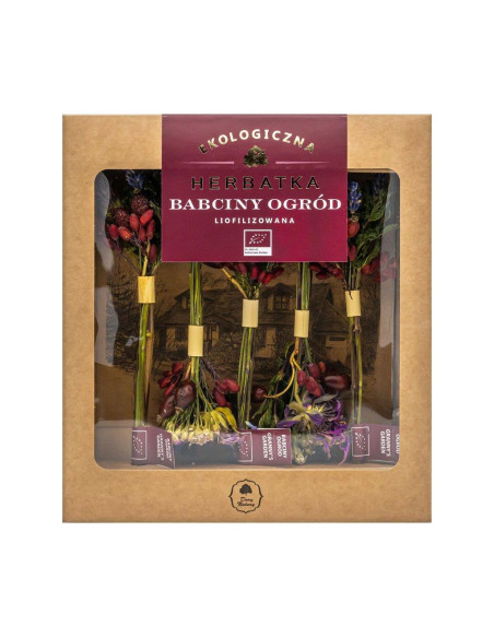 HERBATKA NA PATYKU BABCINY OGRÓD LIOFILIZOWANA BIO (5 x 4,5 g) 22,5 g - DARY NATURY