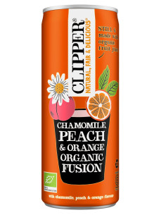 NAPÓJ OWOCOWY O SMAKU RUMIANEK - POMARAŃCZA - BRZOSKWINIA BIO 250 ml - CLIPPER
