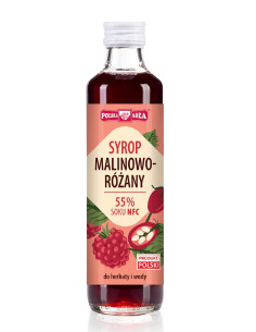SYROP MALINOWO - RÓŻANY 250 ml - POLSKA RÓŻA