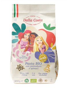 MAKARON (SEMOLINOWY TRÓJKOLOROWY) DISNEY PRINCESS BIO 300 g - DALLA COSTA