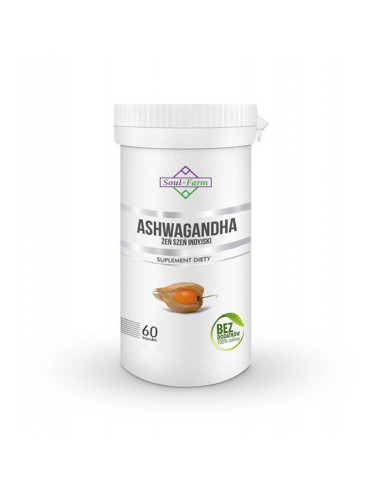 ASHWAGANDHA EKSTRAKT (500 mg) 60 KAPSUŁEK - SOUL FARM