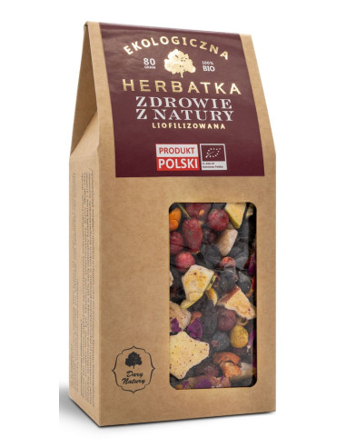 HERBATKA LIOFILIZOWANA ZDROWIE Z NATURY BIO 80 g - DARY NATURY