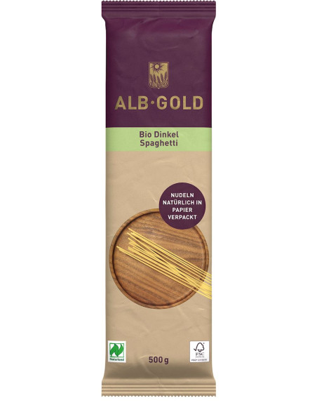 MAKARON (ORKISZOWY) SPAGHETTI BIO 500 g - ALB-GOLD